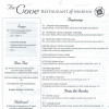 Menu The Cove Restaurant & Marina